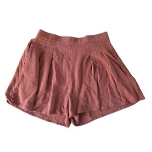 Mink Pink Terra Cotta Elastic Waist Boho Dressy Shorts Size XS
